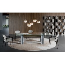 Cattelan Italia Bilbao Glass étkezőasztal